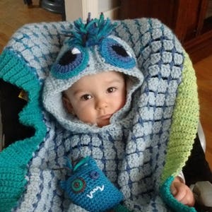 Monster Car Seat Poncho ~Crochet Pattern~