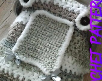Cosy Tent for infant car seat, crochet pattern, digital download