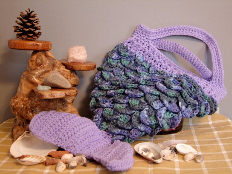 Mermaid Tail Tote Crochet Pattern image 2