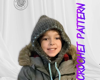 Cosy Hood crochet pattern, digital download