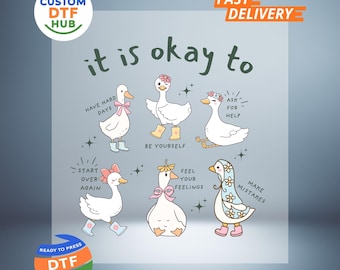 Goose Motiverende DTF-overdracht: geestelijke gezondheid klaar voor gebruik