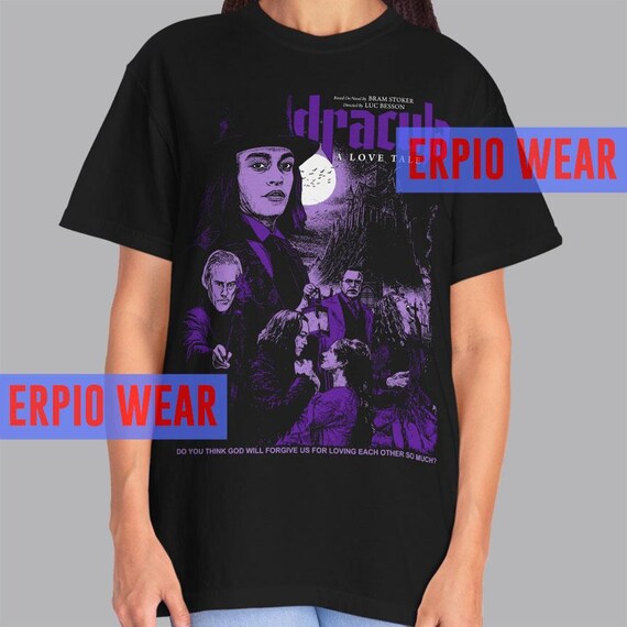 Dracula A Love Tale 2025 Movie T-shirt Bram Stoker & Luc Besson