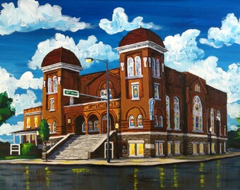 30x40, church, business, university, wedding venue, custom painting, from photo, acrylic