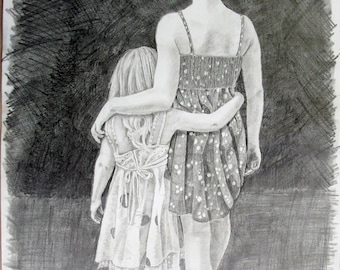 11x14, one person full body drawing, photo to drawing, drawing, custom made, pencil, portrait