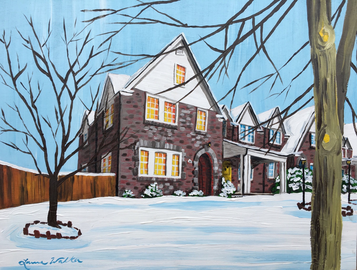 Custom Painting of House Acrylic House Painting 11x14 House Etsy