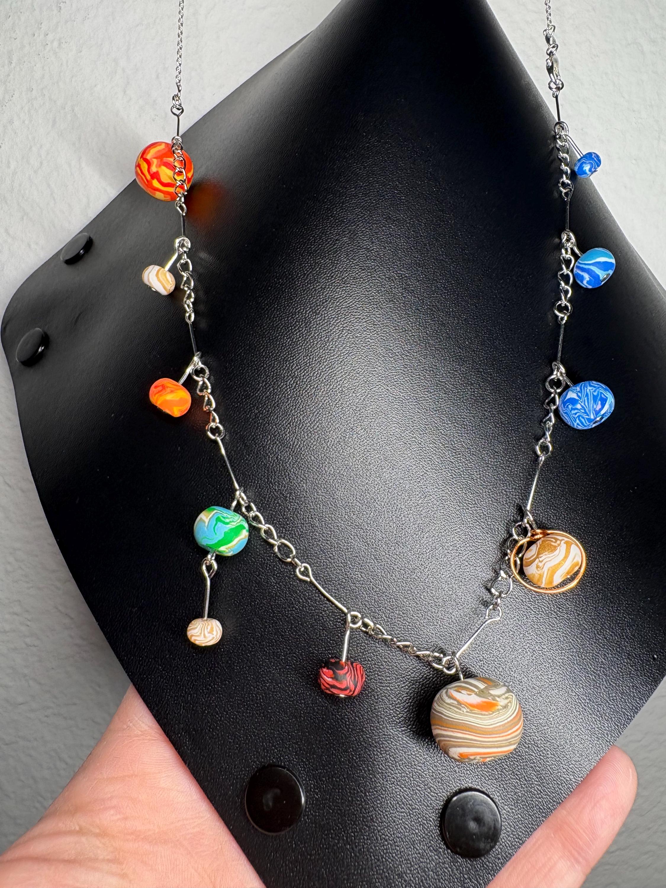 Solar System Chain Rapper Solar System Planet Chain Necklace Handmade Beads - Etsy