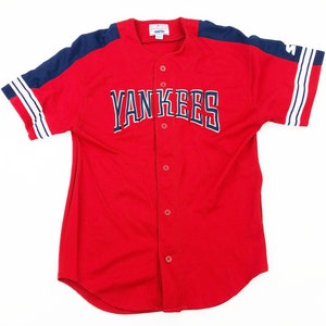 VINTAGE NY YANKEES RED/BLUE STARTER JERSEY - Primetime