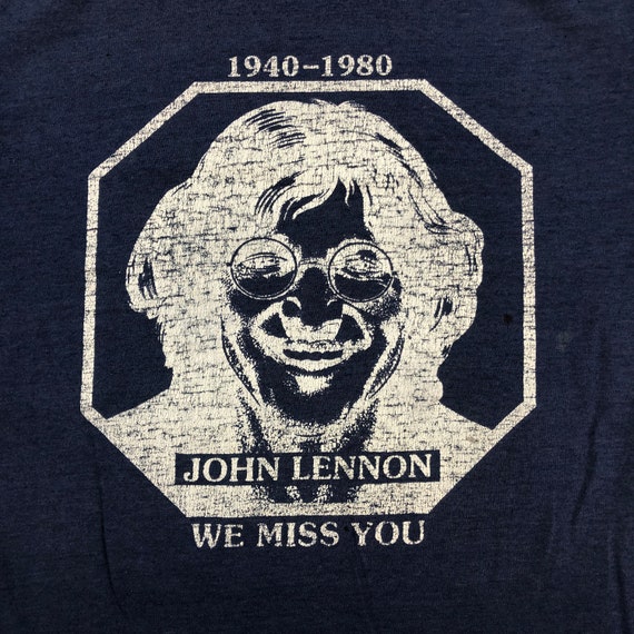 Vintage John Lennon We Miss You T-Shirt - image 2