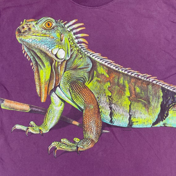 Vintage Iguana Wrap Around Print T-Shirt - image 3