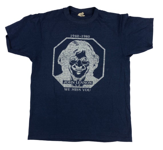 Vintage John Lennon We Miss You T-Shirt - image 1