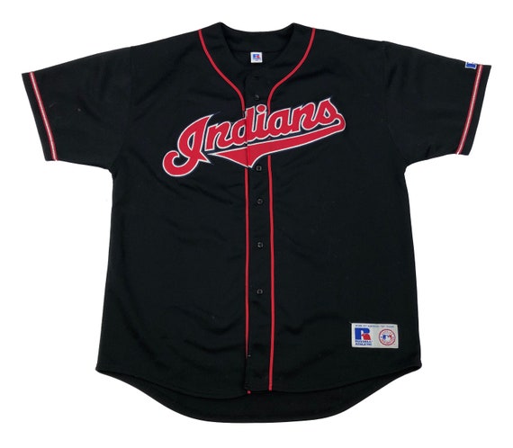 Vintage Cleveland Indians Authentic Black Baseball