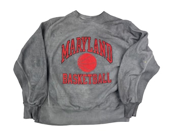 Vintage Maryland Basketball Crew Neck Sweatshirt