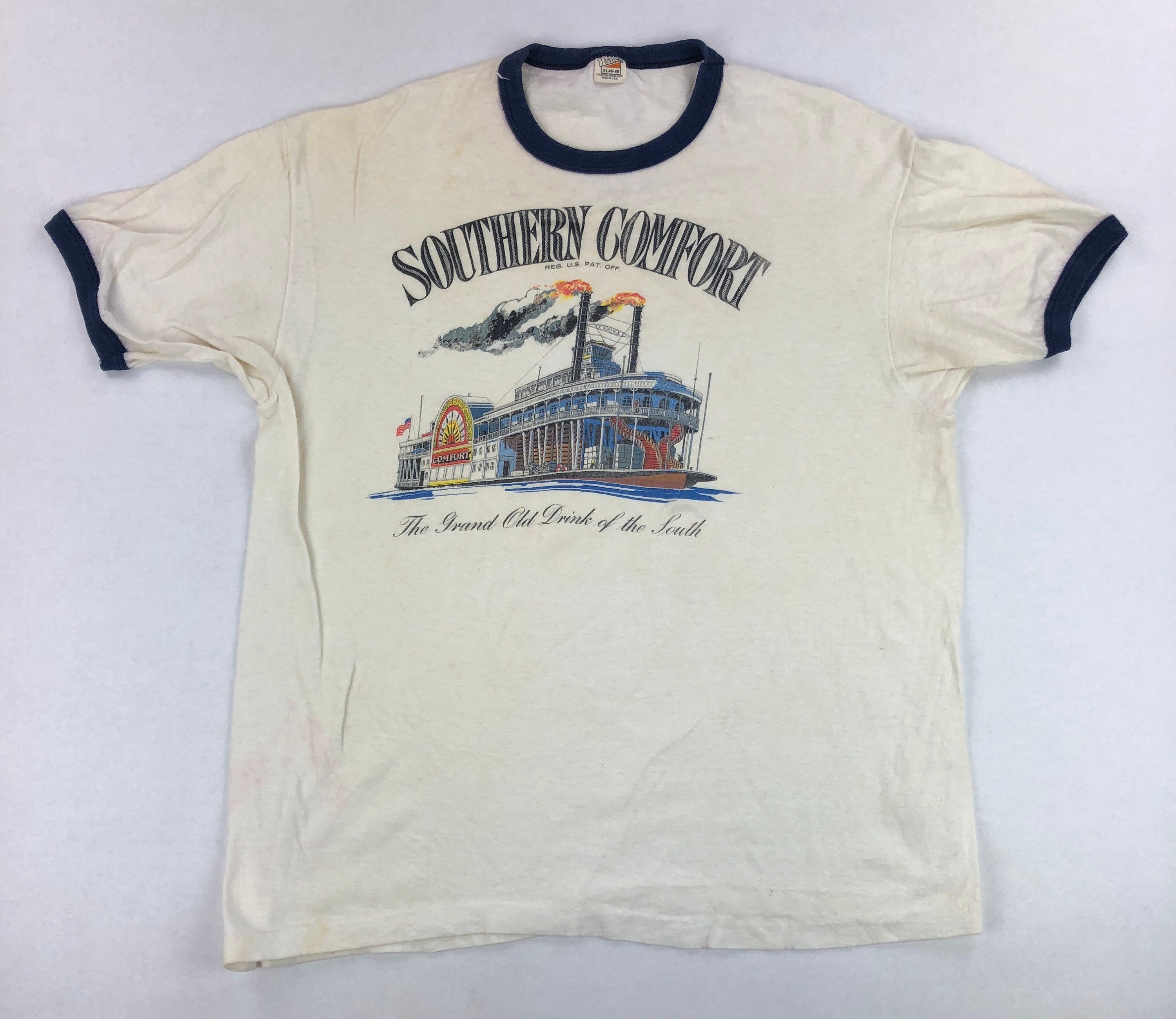 Vintage Southern Comfort Ringer T Shirt Etsy