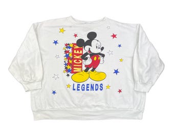 Felpa girocollo vintage "Mickey Legends" di Topolino