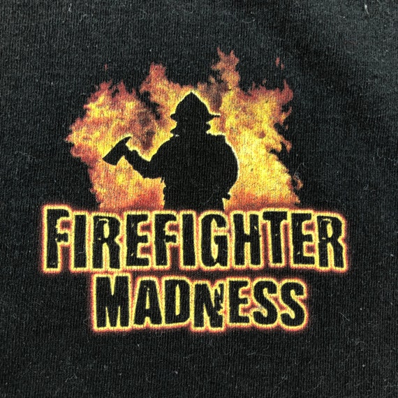 Vintage Firefighter Madness T-Shirt - image 5