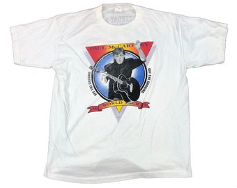 Camiseta vintage de la gira mundial de Paul McCartney de 1993