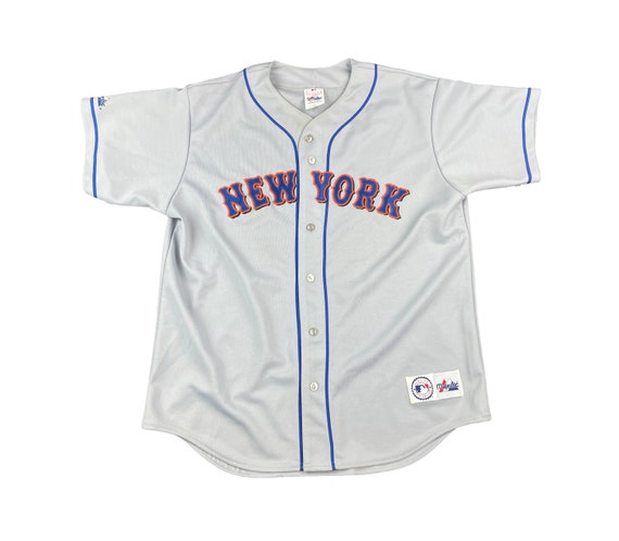 Vintage Majestic New York Mets Stitched MLB Baseball Jersey Men's