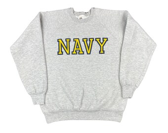 Vintage Navy Crew Neck Sweatshirt