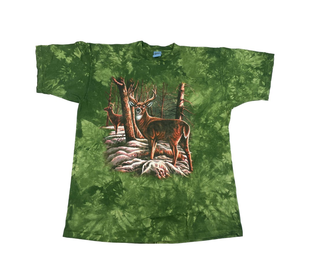 Vintage Tie Dye Buck Deer T-shirt - Etsy
