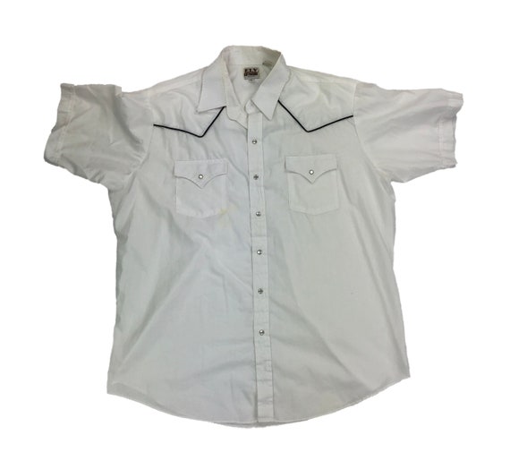 Vintage Short Sleeve Western Button Up Shirt - image 1