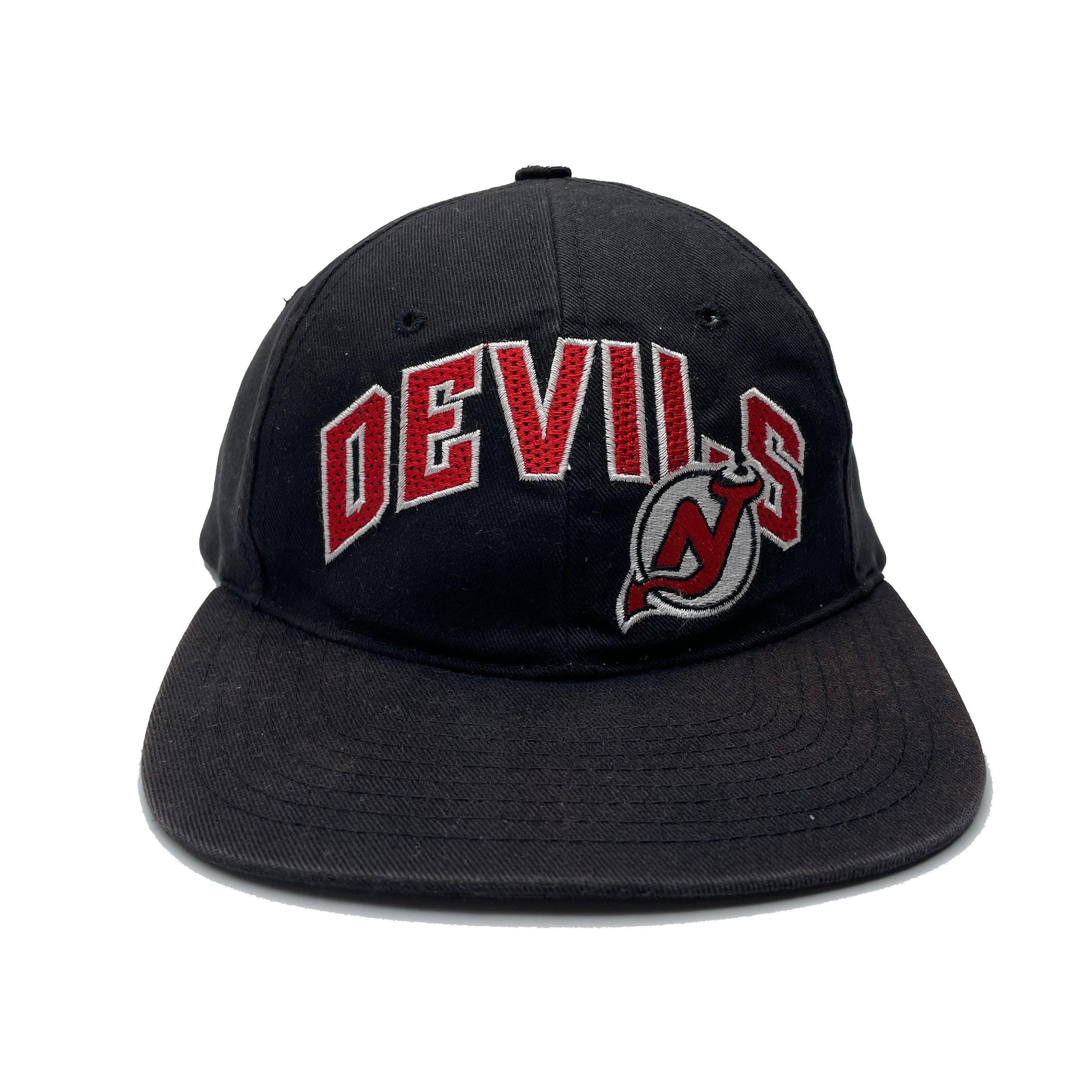 New Jersey Devils Mitchell & Ness 10th Anniversary Vintage Fitted Hat - Red