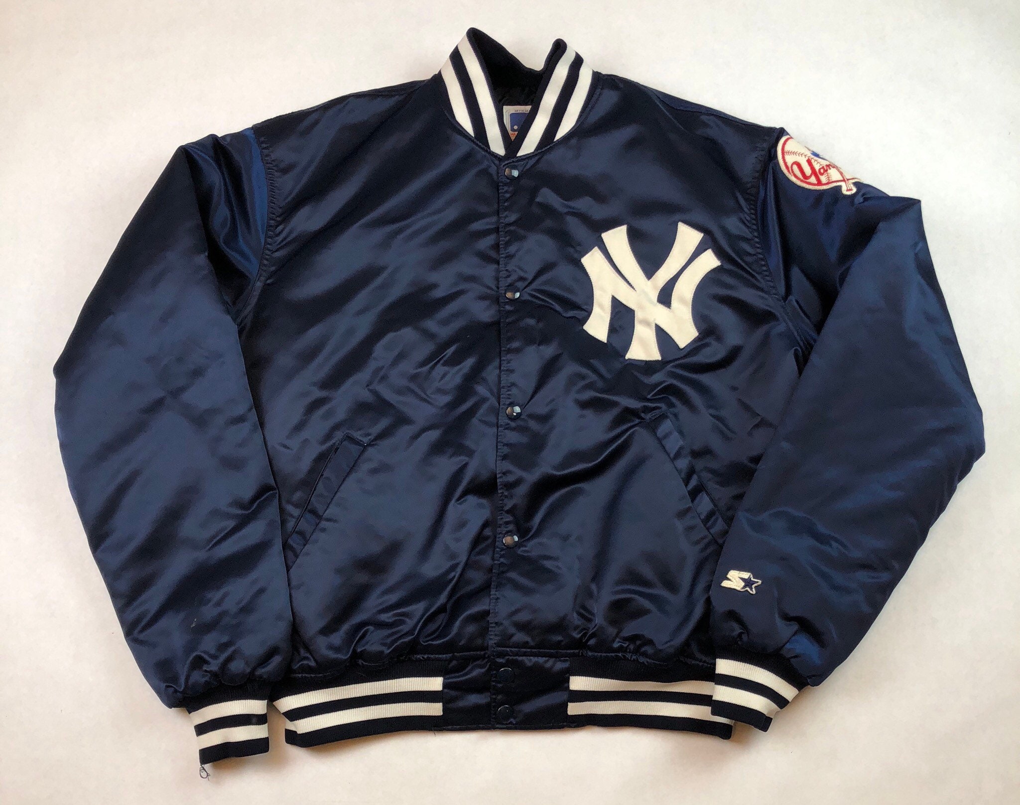 Vintage New York Yankees Satin Starter Jacket Etsy Nederland