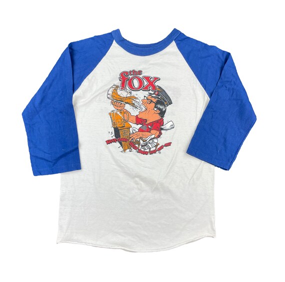 Vintage Bill Foster Fox Inn Raglan T-Shirt - image 1