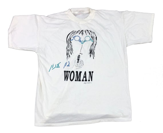 Vintage John Lennon "Woman" T-Shirt - image 1