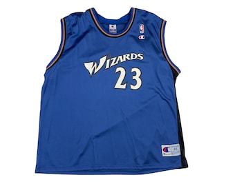 Vintage Washington Wizards Michael Jordan Champion Jersey Adult XL 48 Blue  NBA for Sale in New Haven, CT - OfferUp