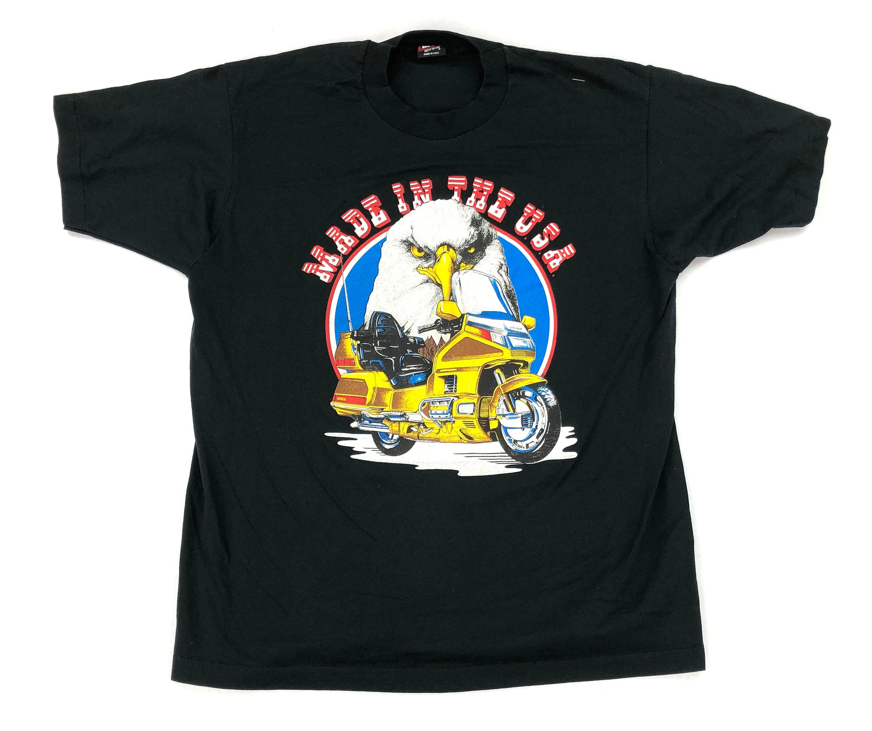 Vintage Made in the USA Honda Gold Wing Motorcycle T shirt Etsy UK