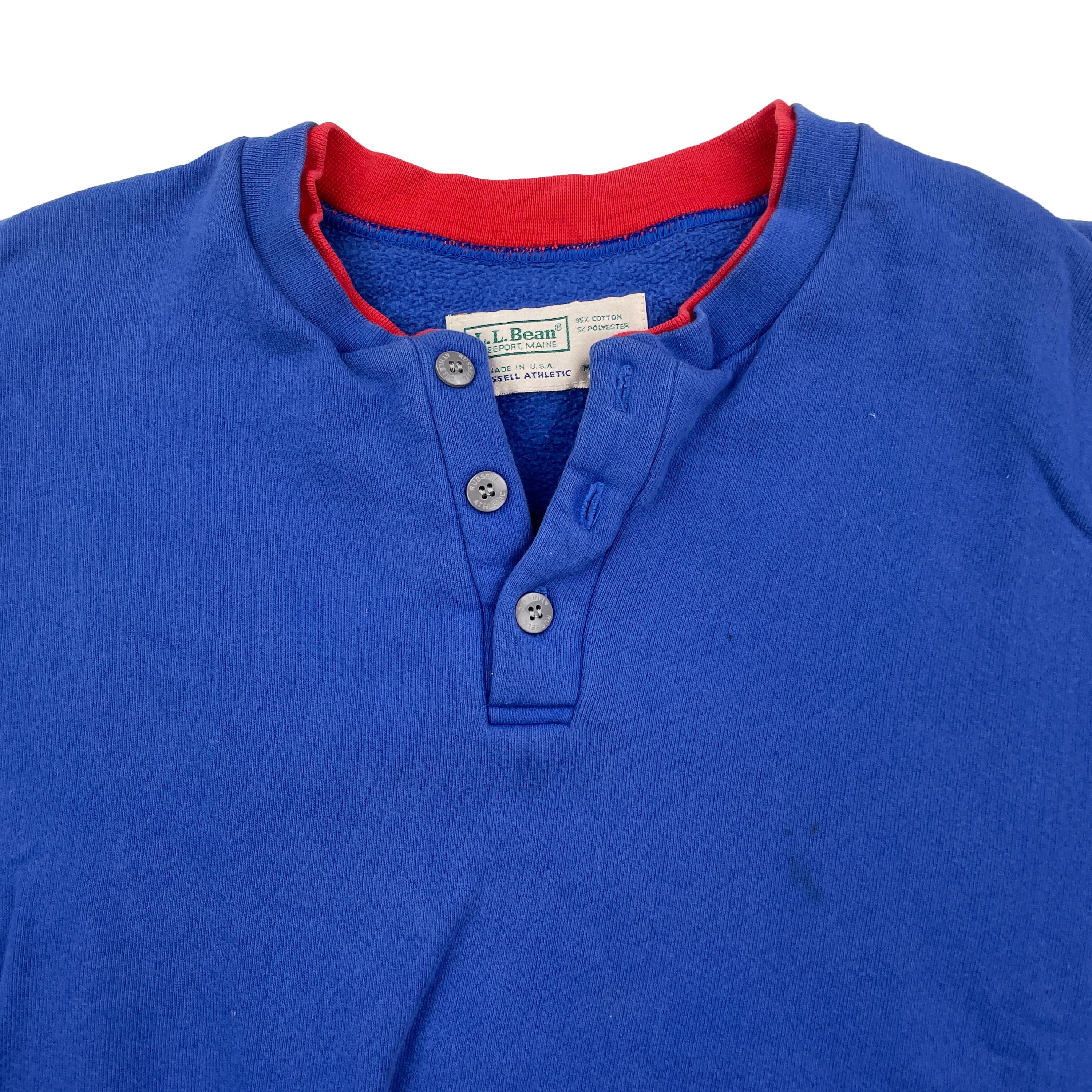 Vintage LL Bean X Russell Athletic 1/4 Button Sweatshirt - Etsy