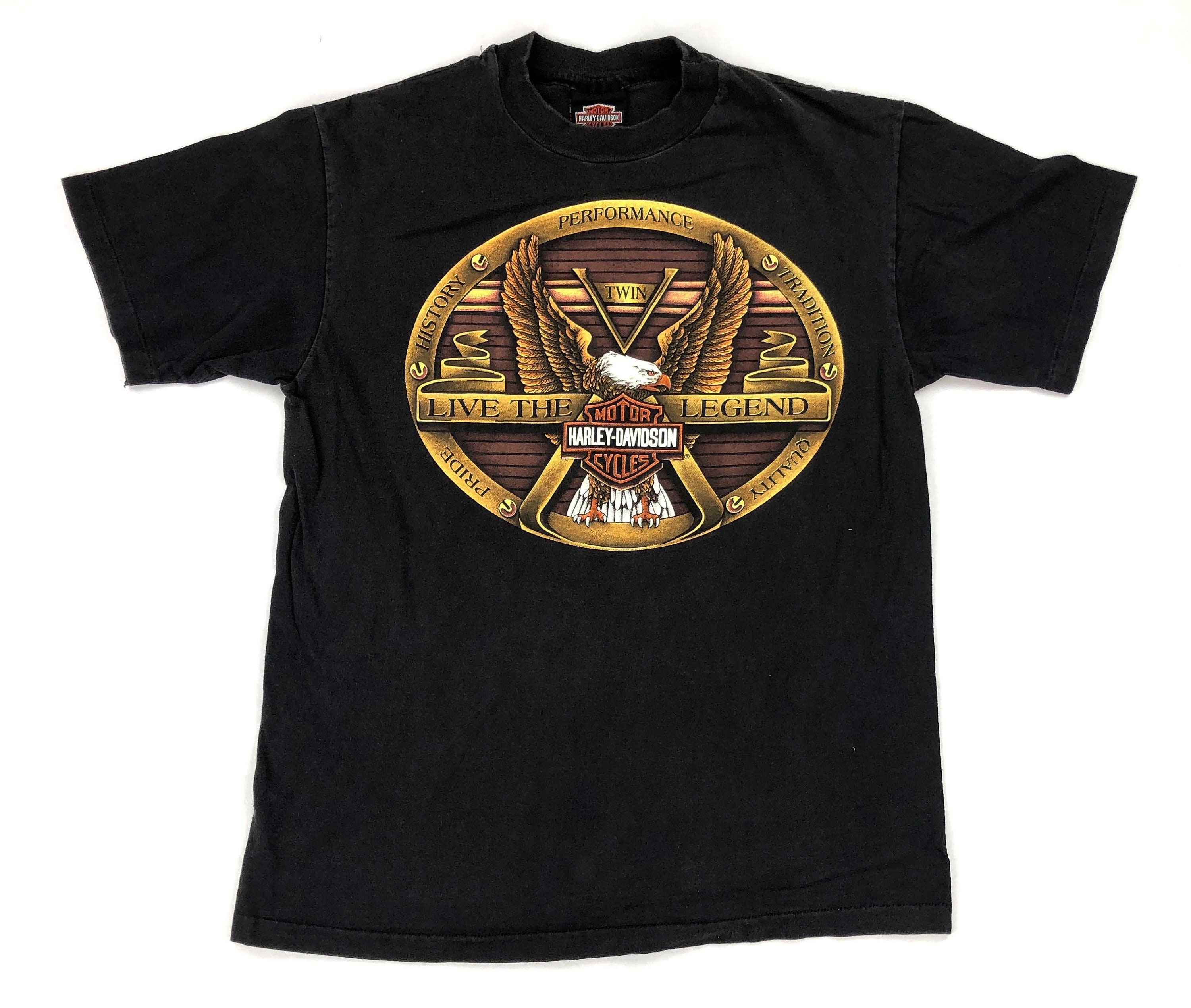 Vintage Live the Legend Pacific Harley Davidson Honolulu Hawaii T 