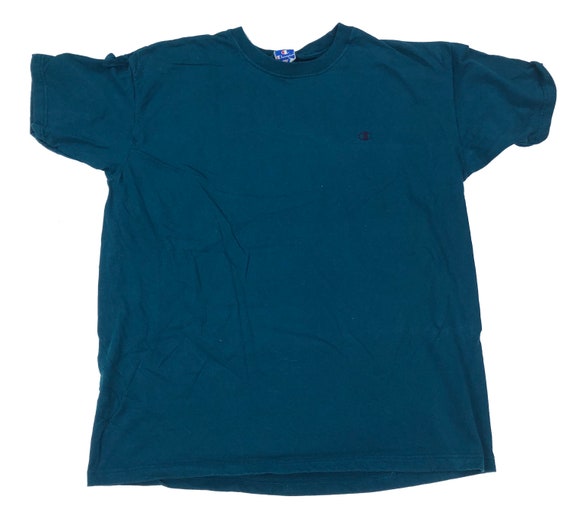 Vintage Turquoise Champion Brand T-shirt 
