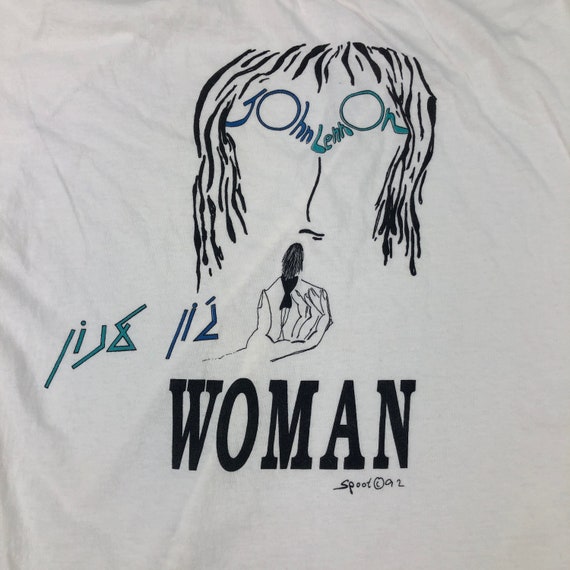 Vintage John Lennon "Woman" T-Shirt - image 2