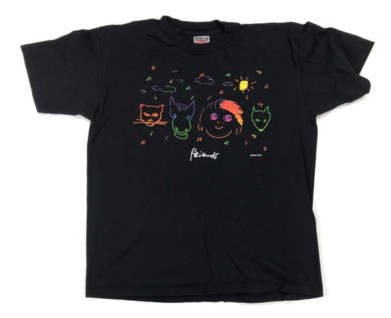 Vintage Yoko Ono / John Lennon Friends T-shirt - Etsy