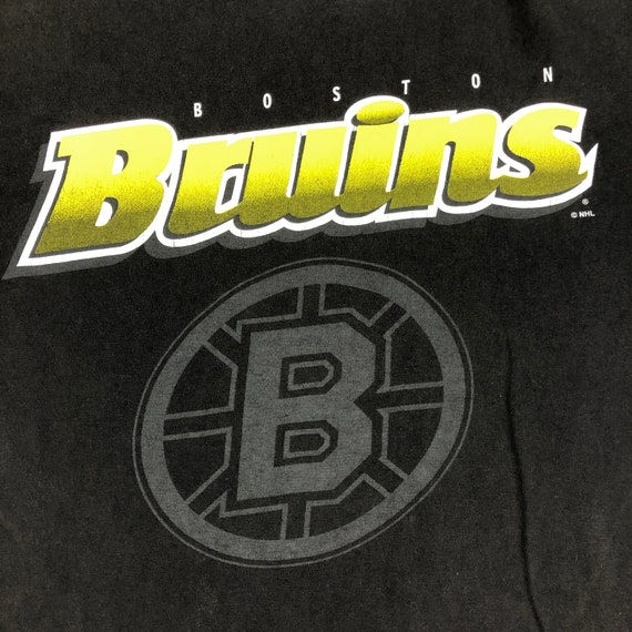 Vintage 1991 Boston Bruins Double Color T-shirt Made by Salem