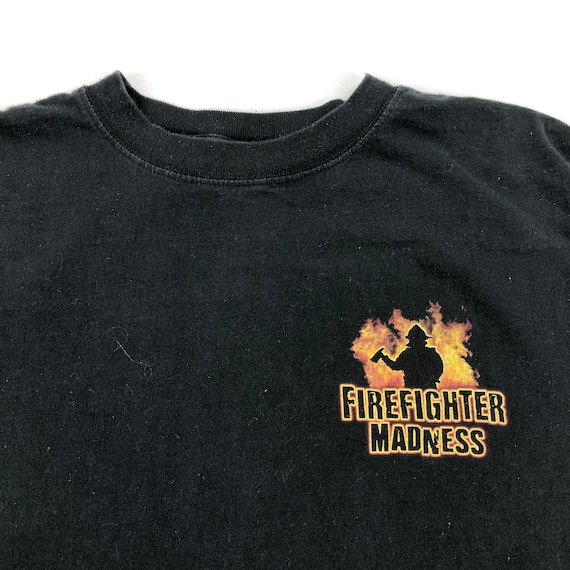 Vintage Firefighter Madness T-Shirt - image 3