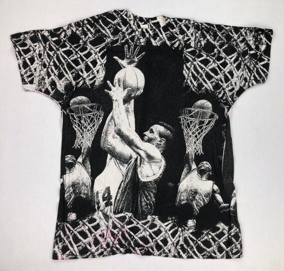 Vintage Basketball All Over Print T-Shirt