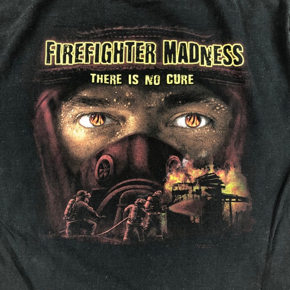 Vintage Firefighter Madness T-Shirt - image 4