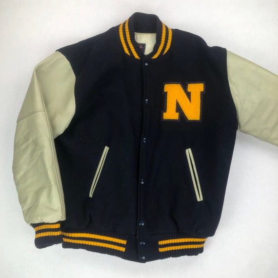 Vintage Navy Varsity Jacket