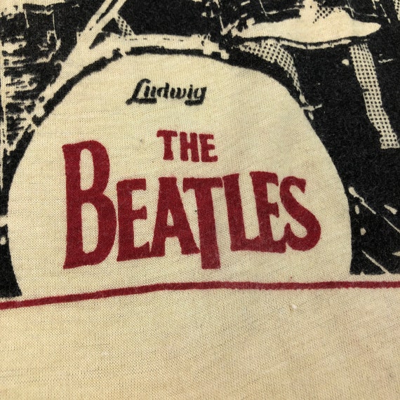 Vintage Beatles Ludwig T-Shirt - image 3