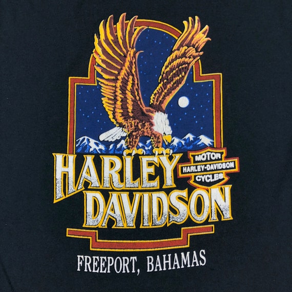 Vintage Harley Davidson Freeport Bahamas T-Shirt - image 2