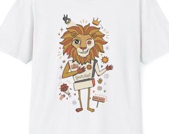 Leo T-Shirt | Funny Zodiac Lion Graphic Tee, Main Character Astrology Unisex Shirt