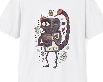 Camiseta de Escorpio / Camiseta gráfica divertida con secretos del signo zodiacal Escorpio