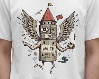 Istanbul T-Shirt | Funny Galata Tower Graphic Tee, Turkish Culture Unisex Shirt, Istanbul Gift