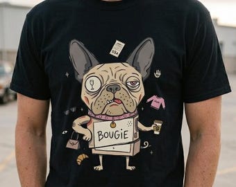 T-shirt Franse Bulldog Bougie | T-shirt grappig verwend hondenmoeder
