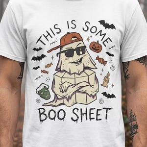 Halloween Funny Ghost Shirt | Funny Boo Sheet Tee | Cool Ghost T Shirt | Sassy Spooky Quote Tee | Vintage Sassy Ghost Tee | Unisex Gift