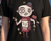 London T-Shirt | Funny British Graphic Tee, Red Phone Box Unisex Shirt, London Gift for Her Him
