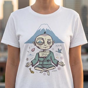 Japan T-Shirt | Funny Zen Meditation Graphic Tee, Mount Fuji Unisex Shirt, Japan Gift for Her Him