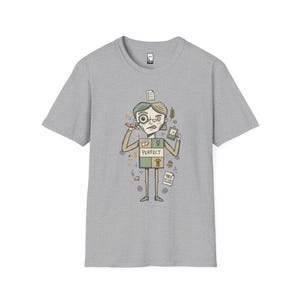 T-shirt Maagd | Zorgvuldig perfectionistisch T-shirt met sterrenbeeld, unisex astrologie-shirt Sport Grey